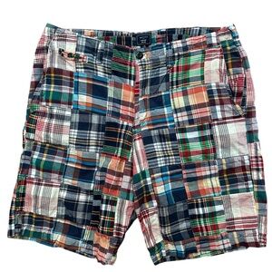 Vintage Patchwork Quilt Gap Men’s‎ Shorts Size 36 Multicolored Preppy Golfer Y2K